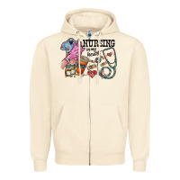 Sandshell nursing in my heart Zipper Hoodie - RacoonDesign