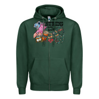 Sports Green nursing in my heart Zipper Hoodie - RacoonDesign