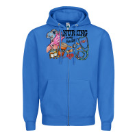 True Royal nursing in my heart Zipper Hoodie - RacoonDesign