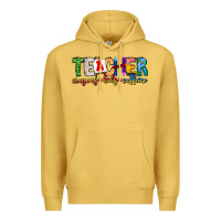 Antique Gold Teacher Cryons Kids Caffeine Premium Hoodie - CowhideDigitalArt