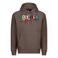 Coffee Teacher Cryons Kids Caffeine Premium Hoodie - CowhideDigitalArt