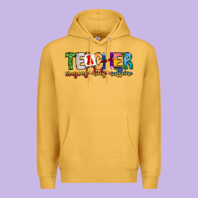 Teacher Cryons Kids Caffeine Premium Hoodie Designed By Cowhidedigitalart