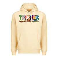 Pina Colada Teacher Cryons Kids Caffeine Premium Hoodie - CowhideDigitalArt