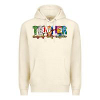 Sandshell Teacher Cryons Kids Caffeine Premium Hoodie - CowhideDigitalArt