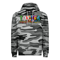 Slate Camo Teacher Cryons Kids Caffeine Premium Hoodie - CowhideDigitalArt