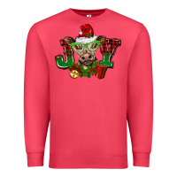 Cardinal christmas joy cow Premium Sweatshirt - BarkalooDesign
