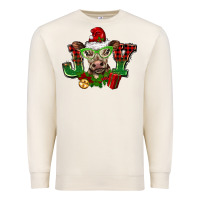 Sandshell christmas joy cow Premium Sweatshirt - BarkalooDesign