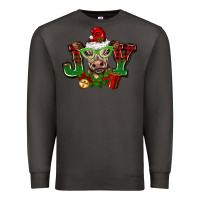 Smoke christmas joy cow Premium Sweatshirt - BarkalooDesign