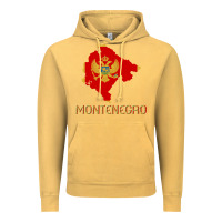 Vintage Mustard Montenegrin Flag  Montenegro Vintage Hoodie - trangStudio