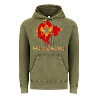Montenegrin Flag  Montenegro Vintage Hoodie | Teevron