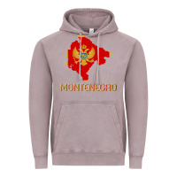 Vintage Zinc Montenegrin Flag  Montenegro Vintage Hoodie - trangStudio