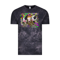 Cloud Black mardi gras heifers Vintage Tee - CowGirlArtShop