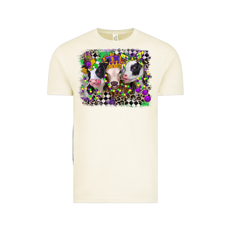 Mardi Gras Heifers Vintage Tee by CowGirlArtShop | Teevron