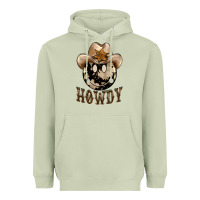 Matcha howdy smiley face Heavyweight Hoodie - BarkalooDesign
