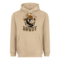 Mushroom howdy smiley face Heavyweight Hoodie - BarkalooDesign