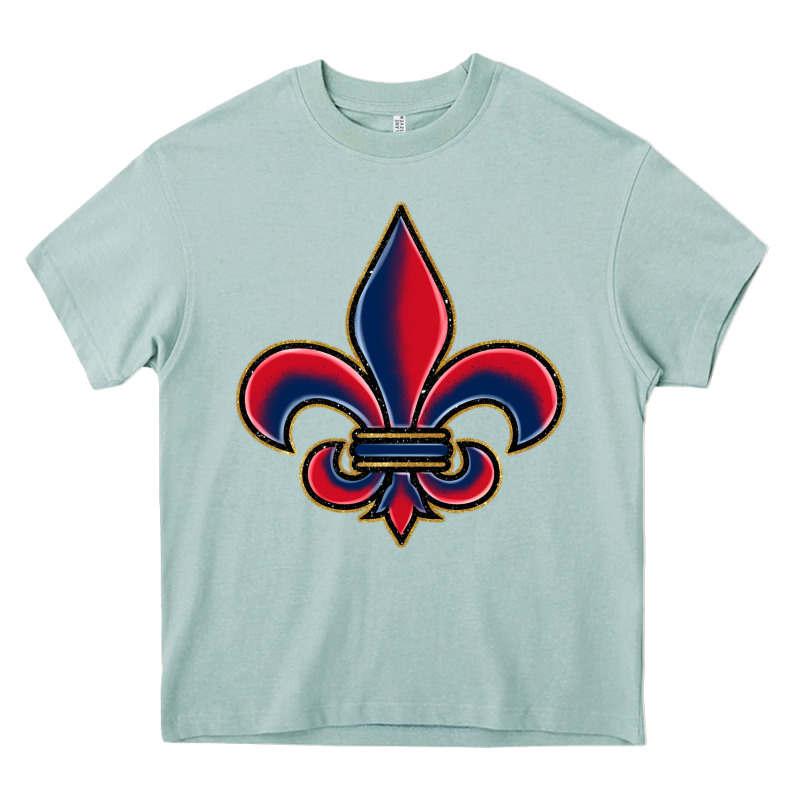 Louisiana Fleur De Lis Heavy Core Tee by BarkalooDesign | Teevron
