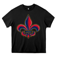 Black louisiana fleur de lis Heavy Core Tee - BarkalooDesign
