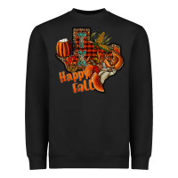 Black happy fall texas Heavyweight Sweatshirt - CowhideDigitalArt