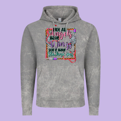 Cowgirl Not All Angels Have Wings Vintage Hoodie Designed By Cowgirlartshop