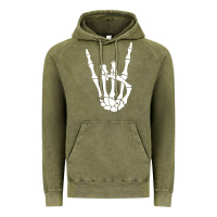 Halloween Skeleton Hand Horns Rock N Roll Music Lover Tank Top Vintage Hoodie | Teevron