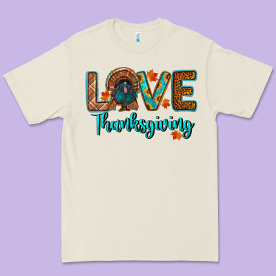 Love Thanksgiving Turkey Premium Tee Designed By Ranaportraitstore