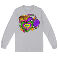 Moon Dust mardi gras heart olivia Long Sleeve Tee - OliviaCreatesArt