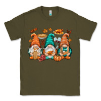 Army Green Thanksgiving gnomes Classic Tee - NancyCooperArtShop