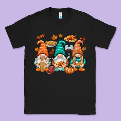 Thanksgiving Gnomes Classic Tee Designed By Nancycooperartshop