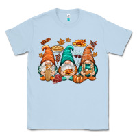 Dusty Blue Thanksgiving gnomes Classic Tee - NancyCooperArtShop