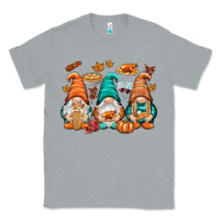 Heather Grey Thanksgiving gnomes Classic Tee - NancyCooperArtShop