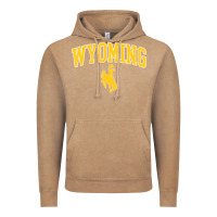 Vintage Coffee Kids Wyoming Cowboys Apparel Fan Favorite Brown Arch Vintage Hoodie - trangStudio