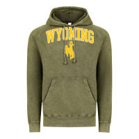Vintage Olive Kids Wyoming Cowboys Apparel Fan Favorite Brown Arch Vintage Hoodie - trangStudio