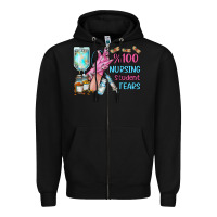Black nursing student tears Zipper Hoodie - RacoonDesign