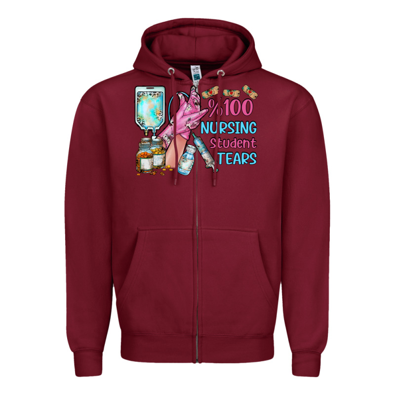 Nursing Student Tears Zipper Hoodie by RacoonDesign | Teevron