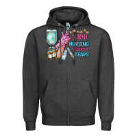 Charcoal Heather nursing student tears Zipper Hoodie - RacoonDesign