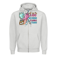 Dove Grey nursing student tears Zipper Hoodie - RacoonDesign