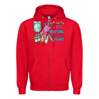 Red nursing student tears Zipper Hoodie - RacoonDesign