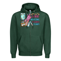 Sports Green nursing student tears Zipper Hoodie - RacoonDesign