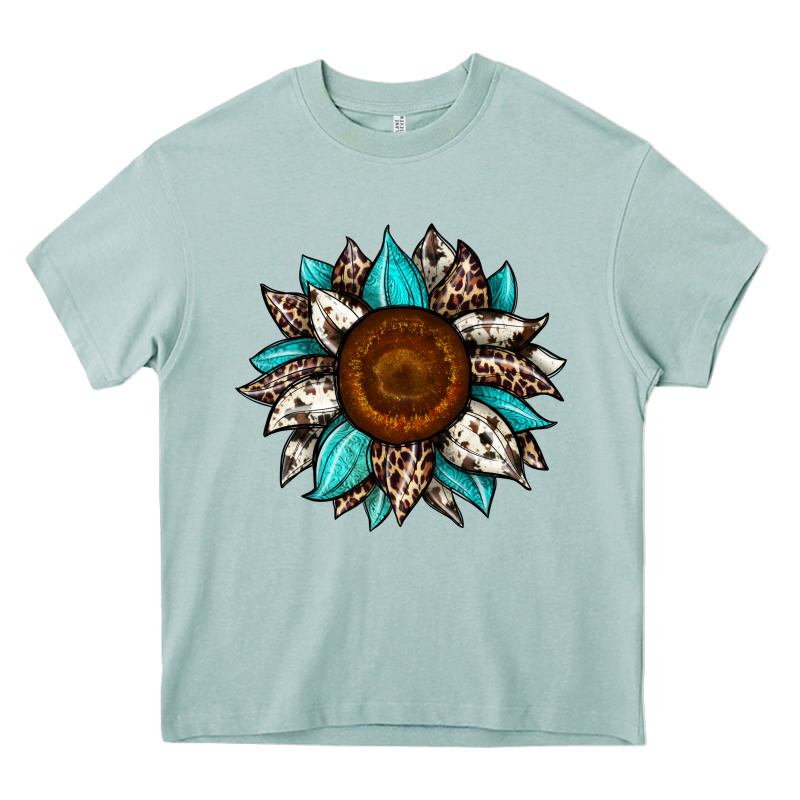 Sunflower Cowhide Heavy Core Tee by JahusDesignShop | Teevron