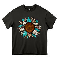 Asphalt sunflower cowhide Heavy Core Tee - JahusDesignShop