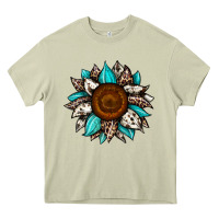 Mossy sunflower cowhide Heavy Core Tee - JahusDesignShop