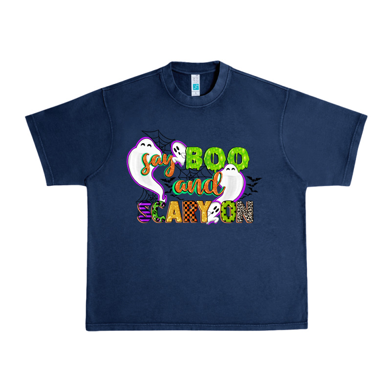 Say Boo And Scary On Urban Heavy Tee by CowGirlArtShop | Teevron