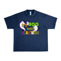 Navy say boo and scary on Urban Heavy Tee - CowGirlArtShop