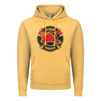 Vintage Mustard fire rescue lieutenant department  for firefighters Vintage Hoodie - trangStudio