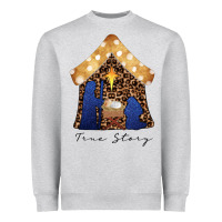 True Story Black Heavyweight Sweatshirt | Teevron