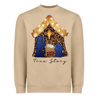 Mushroom True Story Black Heavyweight Sweatshirt - CowhideDigitalArt