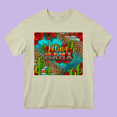 Latina Mama Heavy Core Tee Designed By Jasminsmagicworld