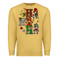 Antique Gold christmas ho ho ho gnomes Premium Sweatshirt - BarkalooDesign