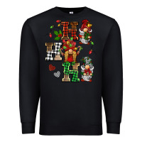 Black christmas ho ho ho gnomes Premium Sweatshirt - BarkalooDesign
