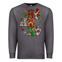 Charcoal Heather christmas ho ho ho gnomes Premium Sweatshirt - BarkalooDesign